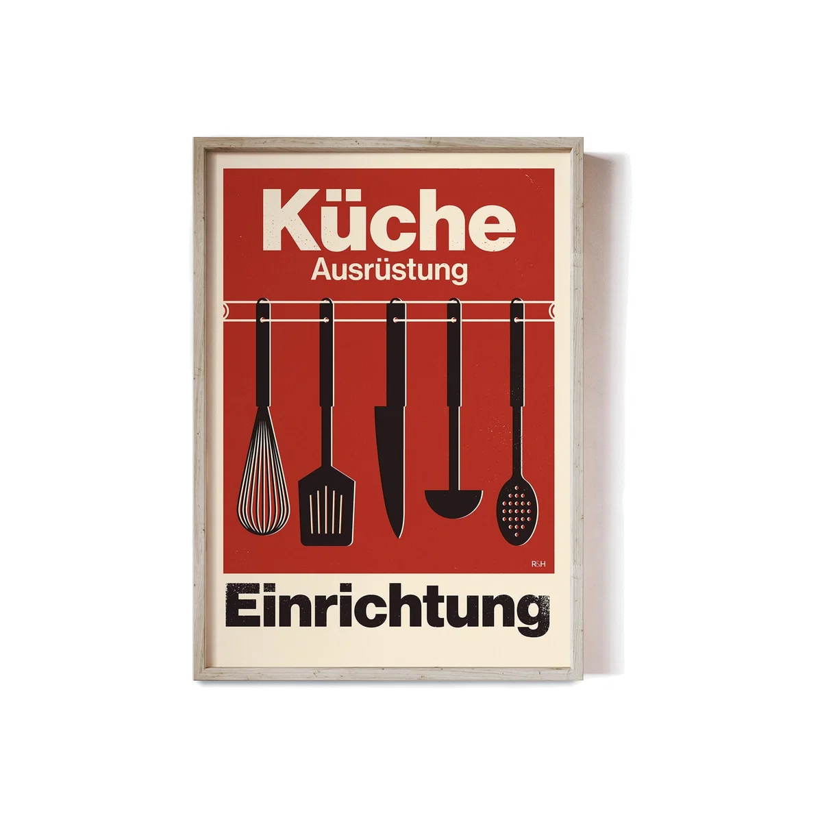 Küche - Modernist Kitchen Poster A3 297 X 420Mm Reign & Hail – image 1