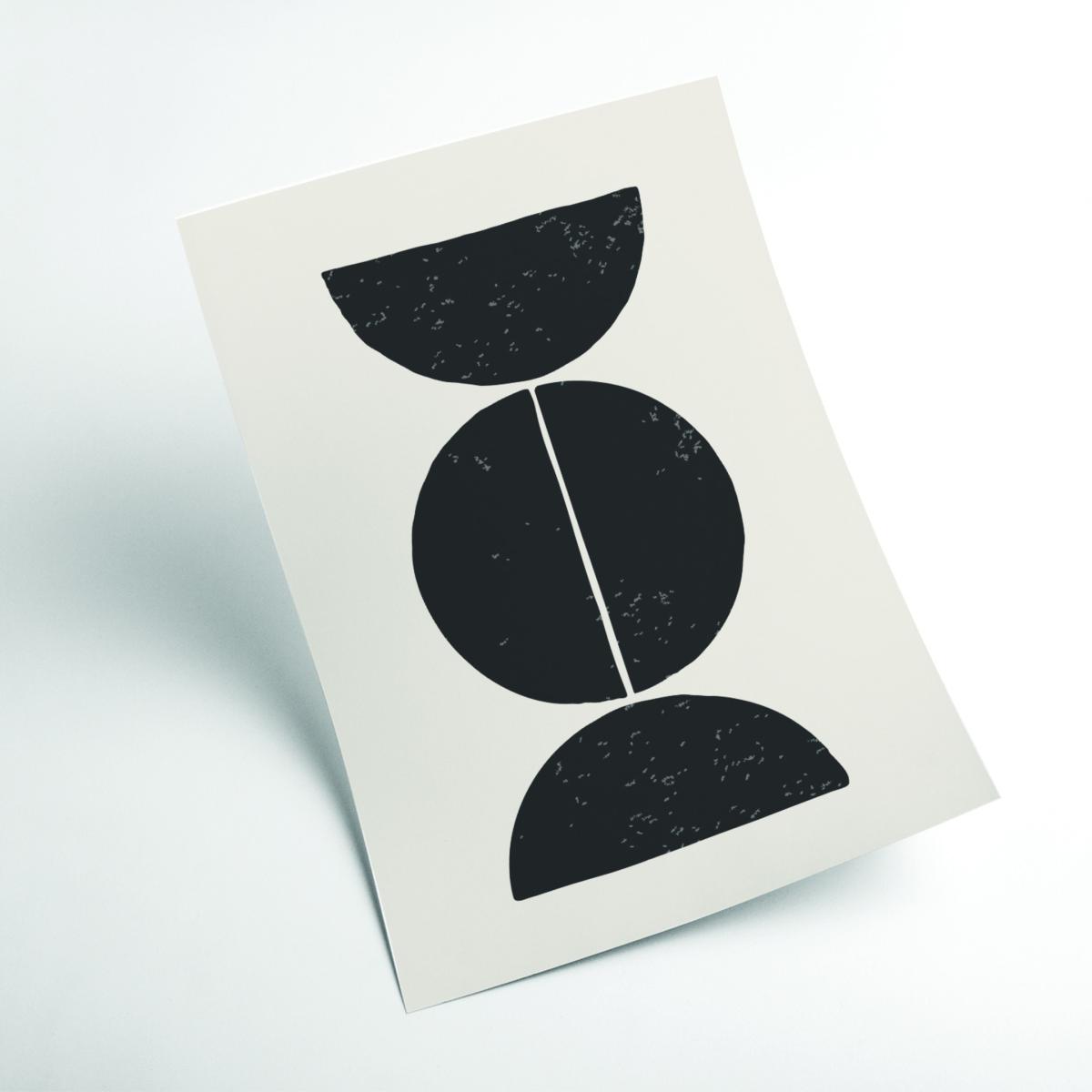 Black Minimal Circles #4 Large Stanley Print House – image 2