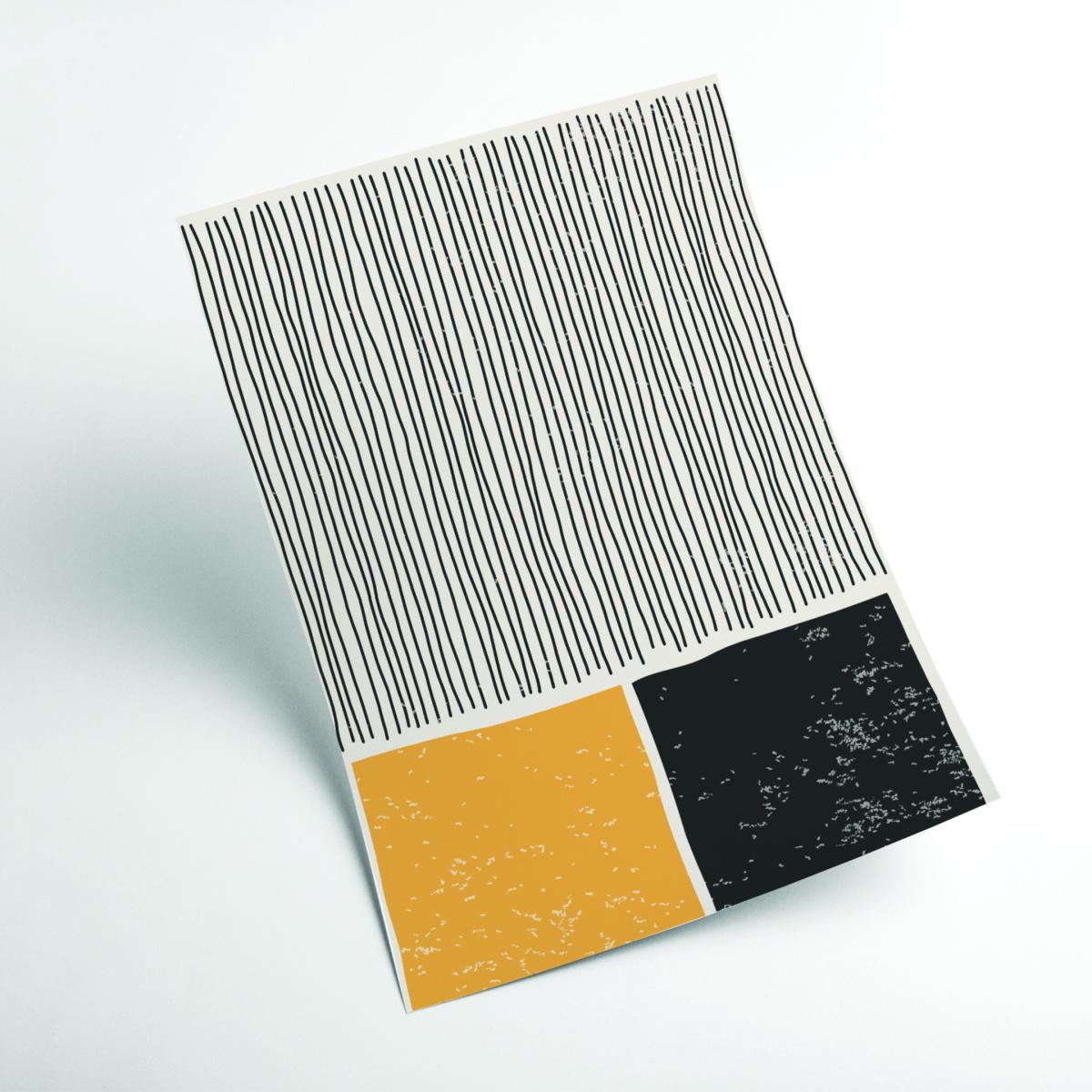 Yellow / Orange Subtle Line Series #6 Extra Small Stanley Print House – image 2