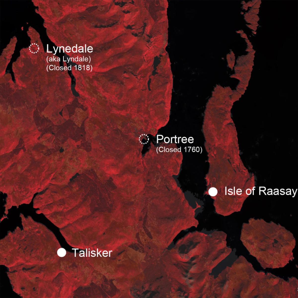 Black / Red Whisky Distillery Map Of Isle Of Skye & Raasay, Scotland Studio Story – image 3
