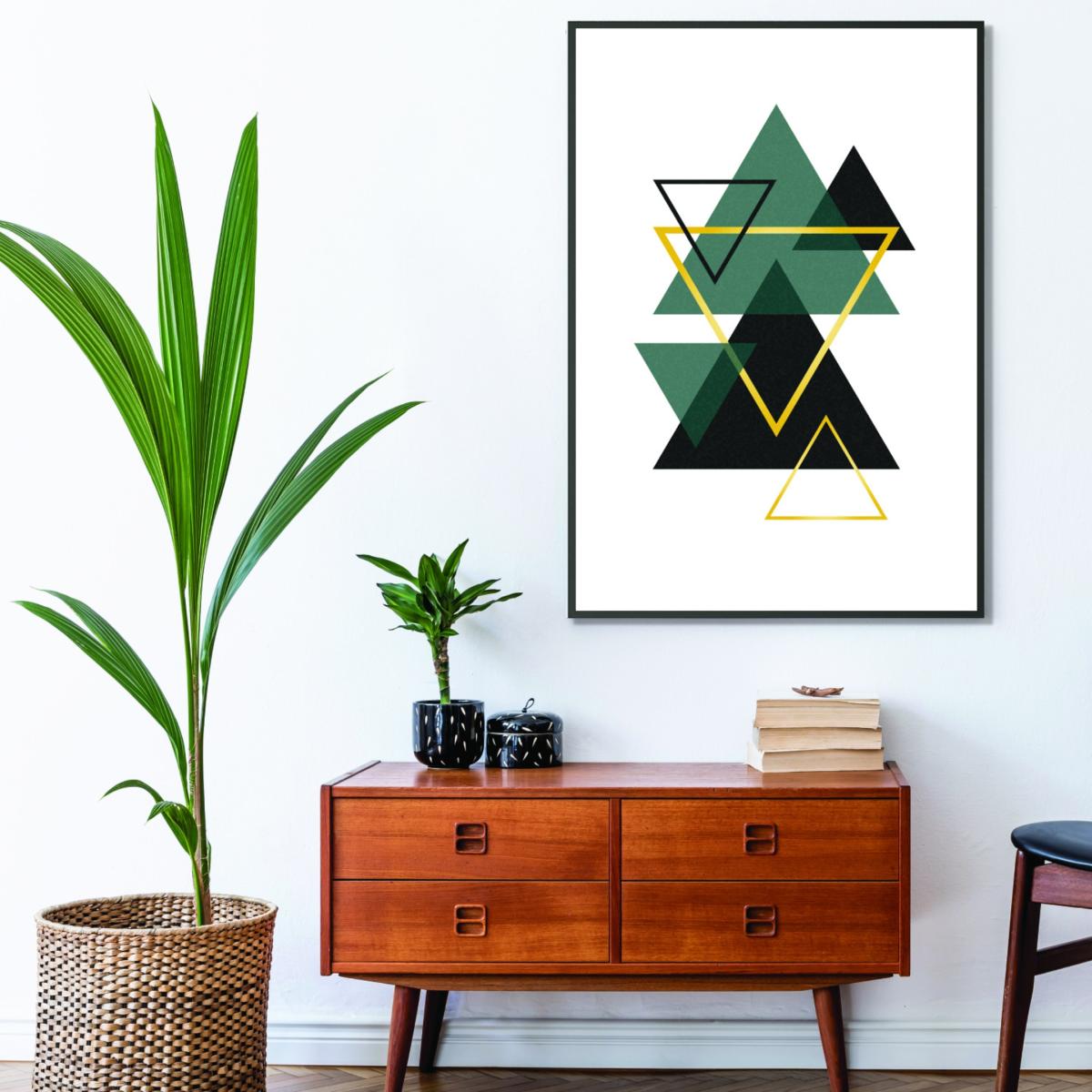 Black Minimal Triangle Collection 2 Extra Large Stanley Print House – image 3
