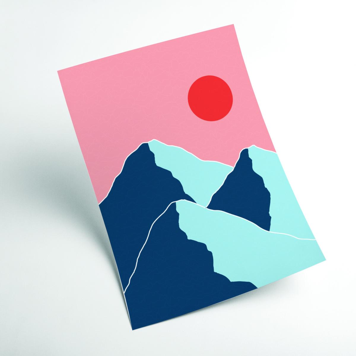 Minimal Mountain Tops #1 Extra Small Stanley Print House – image 2