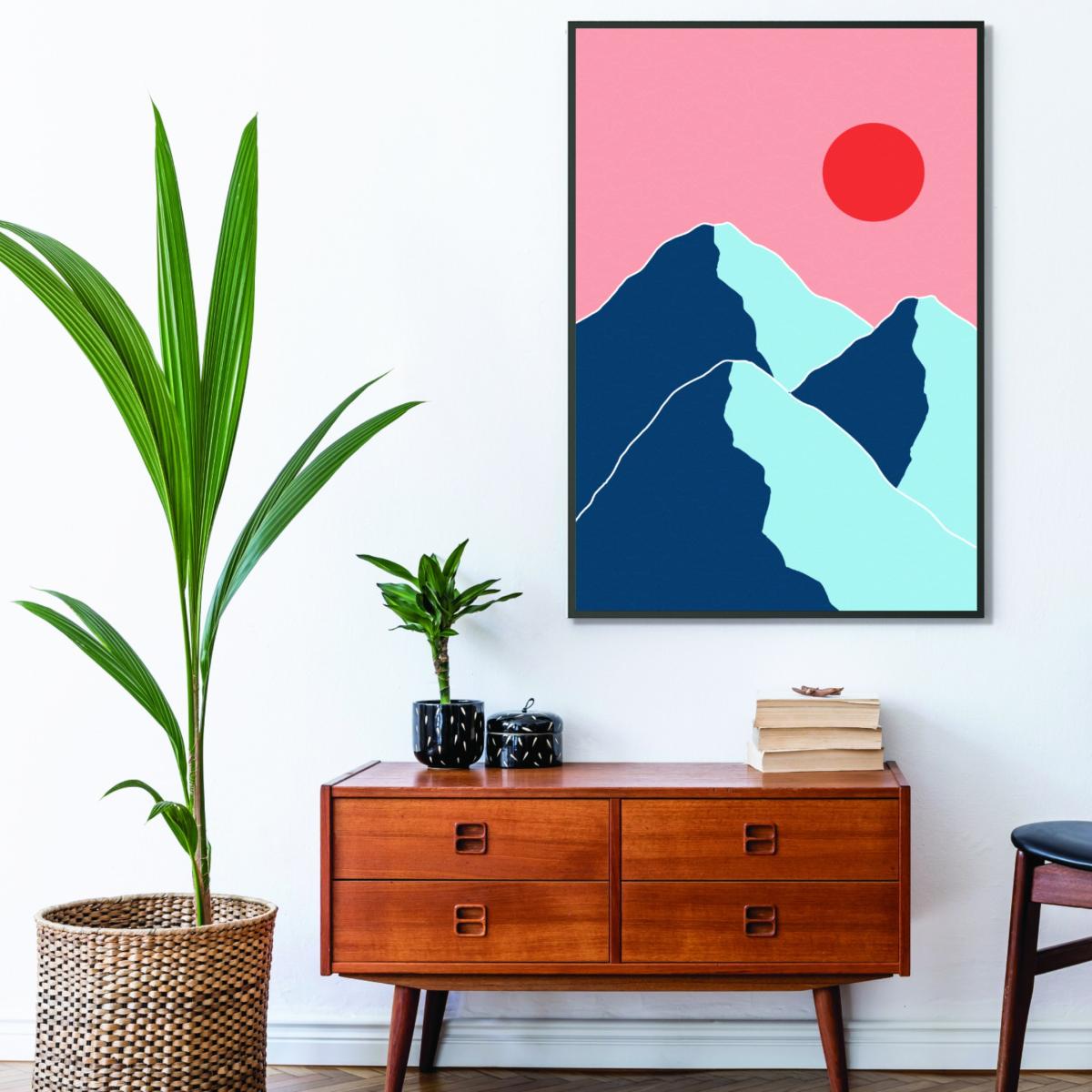 Minimal Mountain Tops #1 Extra Small Stanley Print House – image 3