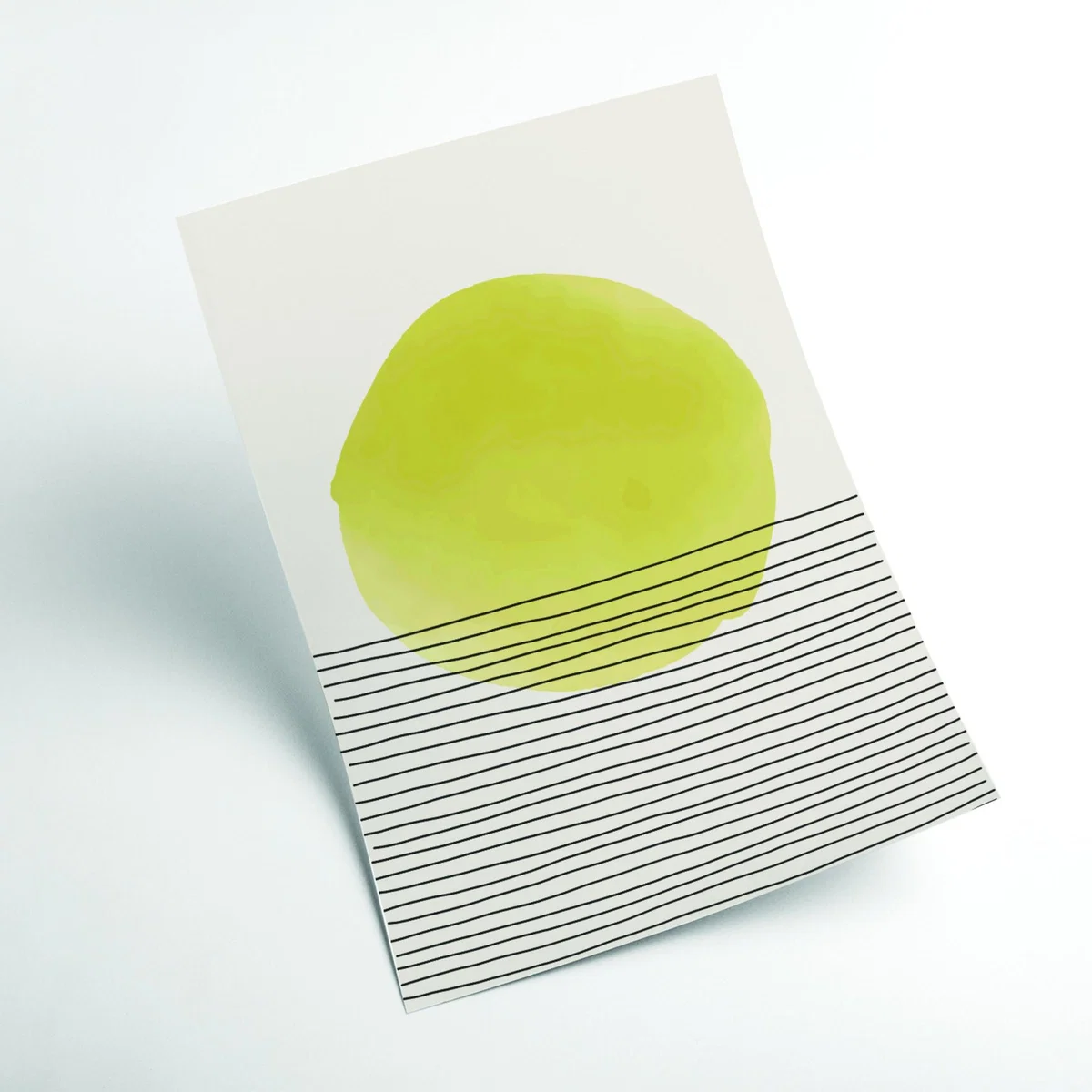 Yellow / Orange Sunny Minimal Design #3 Extra Large Stanley Print House – image 2