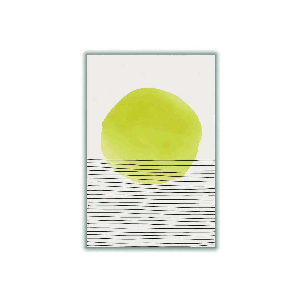 Yellow / Orange Sunny Minimal Design #3 Extra Large Stanley Print House – image 1