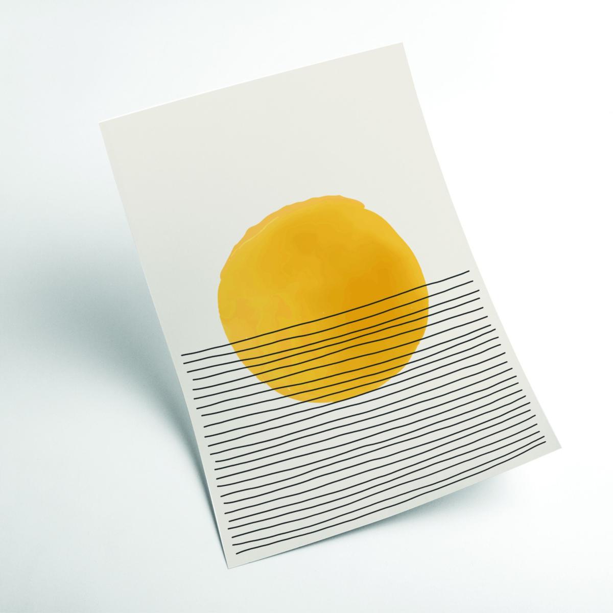 Yellow / Orange Abstract Color Vibe #4 A3 297 X 420Mm Stanley Print House – image 2