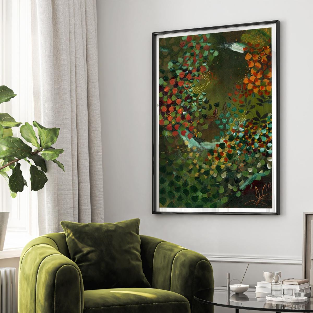 Brown / Green / Gold Never Be So Polite, You Forget Your Power, Large Print | Jessica Slack Studio – image 4