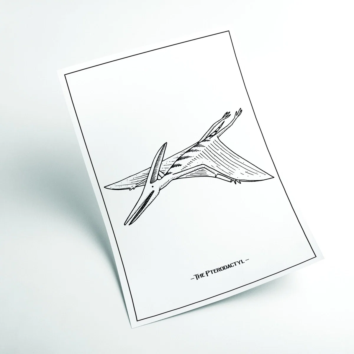Black The Pterodactyl A3 297 X 420Mm Stanley Print House – image 2