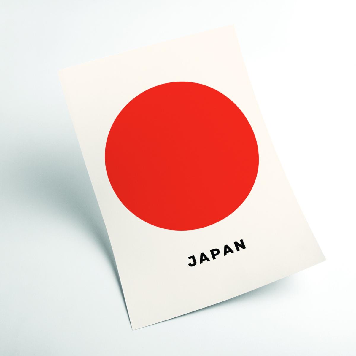 Red Japan A4 210 X 297Mm Stanley Print House – image 2