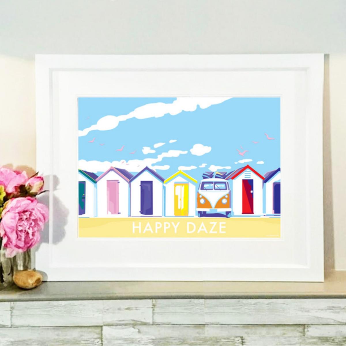 Happy Daze Vintage Style Quote Print | A4 | 210 X 297Mm | Becky Bettesworth – image 3