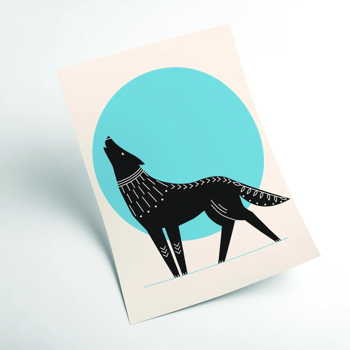 Blue Howl At The Moon A1 594 X 841Mm Stanley Print House – image 2