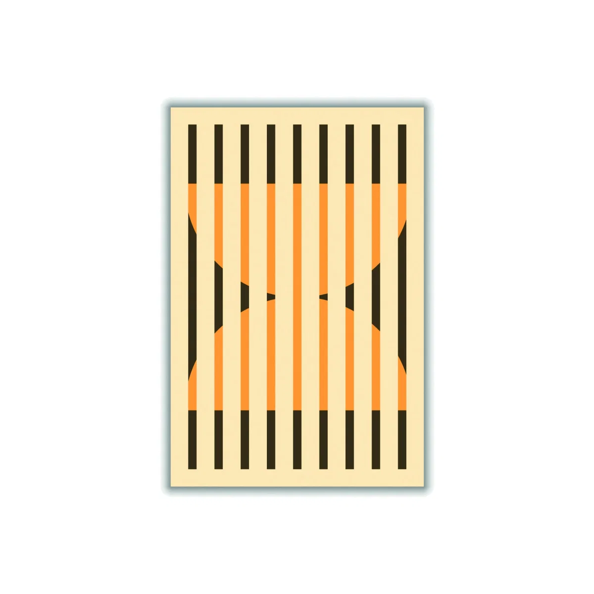 Yellow / Orange Faded Geometric #4 A1 594 X 841Mm Stanley Print House – image 1
