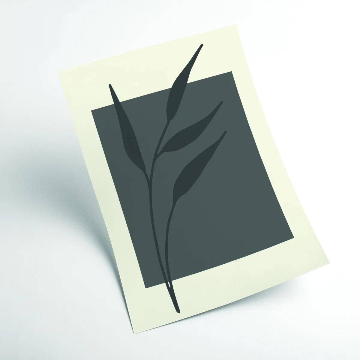 Grey Abstract Minimal Plants #4 Xxs Stanley Print House – image 2