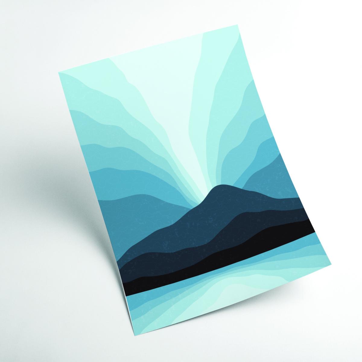Blue Mountain Vibes #2 A3 297 X 420Mm Stanley Print House – image 2