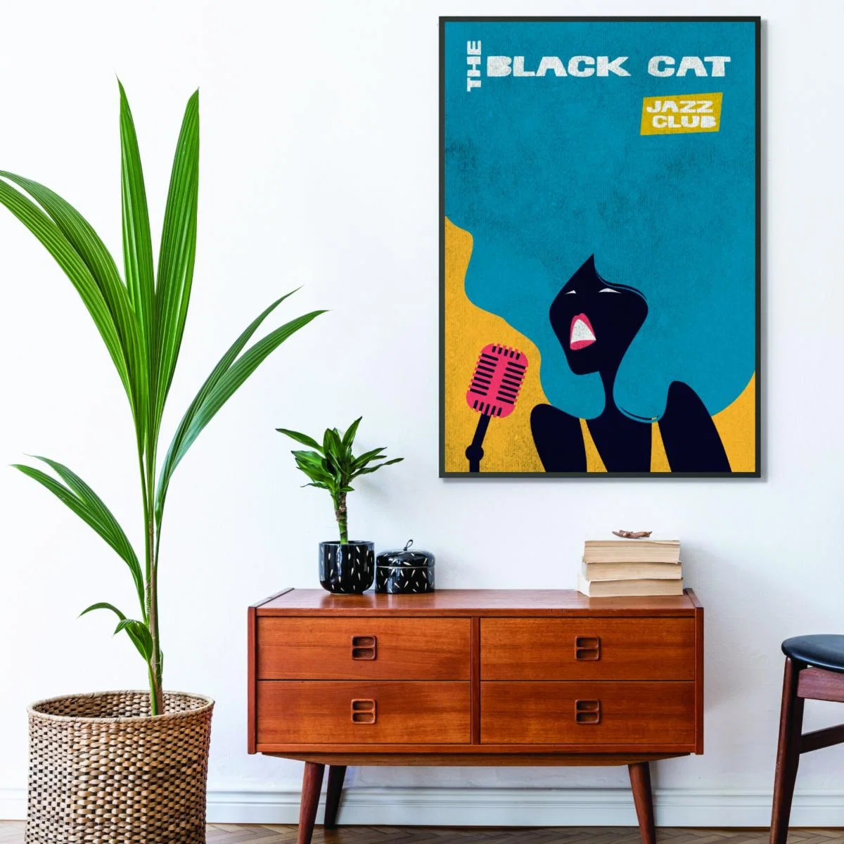 Black Cat Jazz A4 210 X 297Mm Stanley Print House – image 3