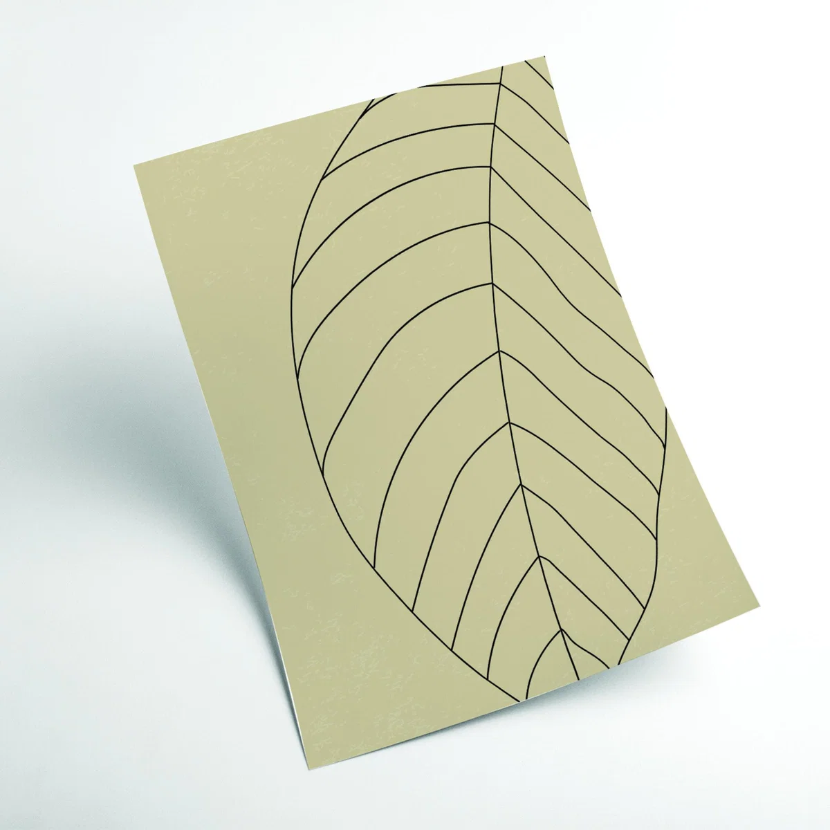 Black Minimal Leaves #4 Large Stanley Print House – image 2