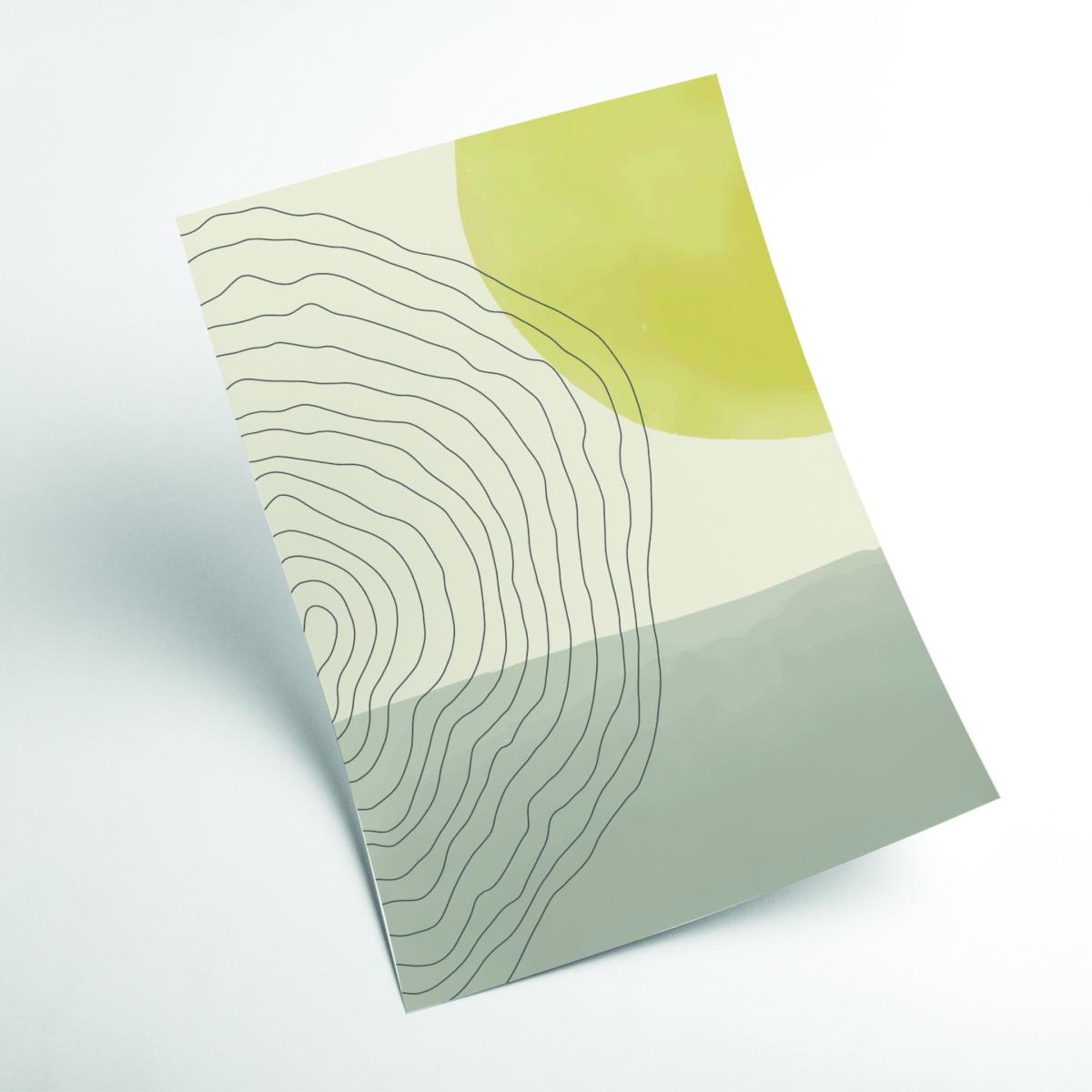 Yellow / Orange Minimal Abstract Vibes #3 Extra Small Stanley Print House – image 2