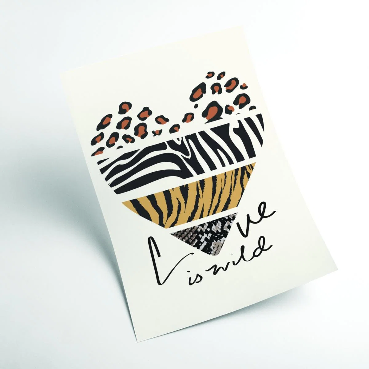 Brown Love Is Wild A4 210 X 297Mm Stanley Print House – image 2