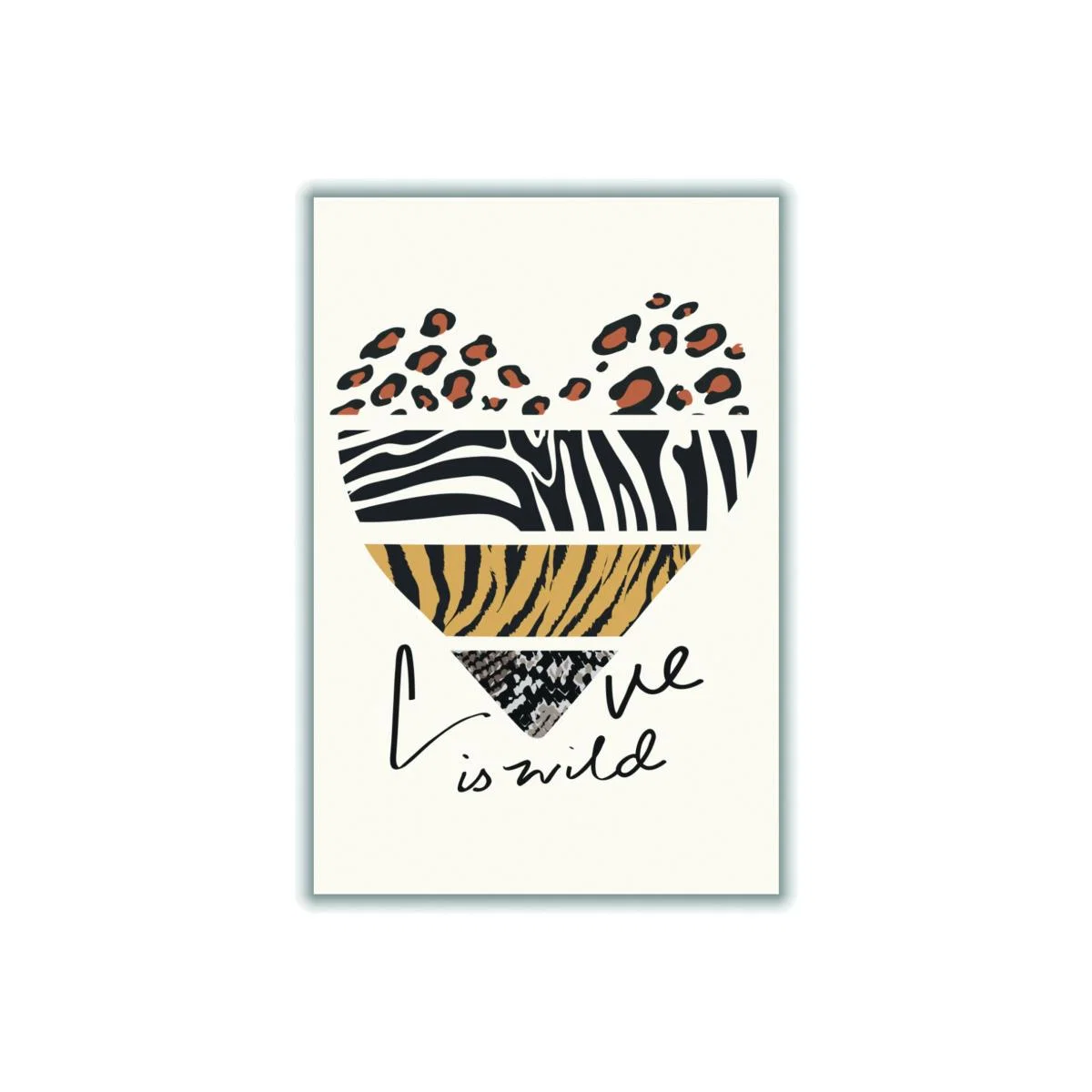 Brown Love Is Wild A4 210 X 297Mm Stanley Print House – image 1