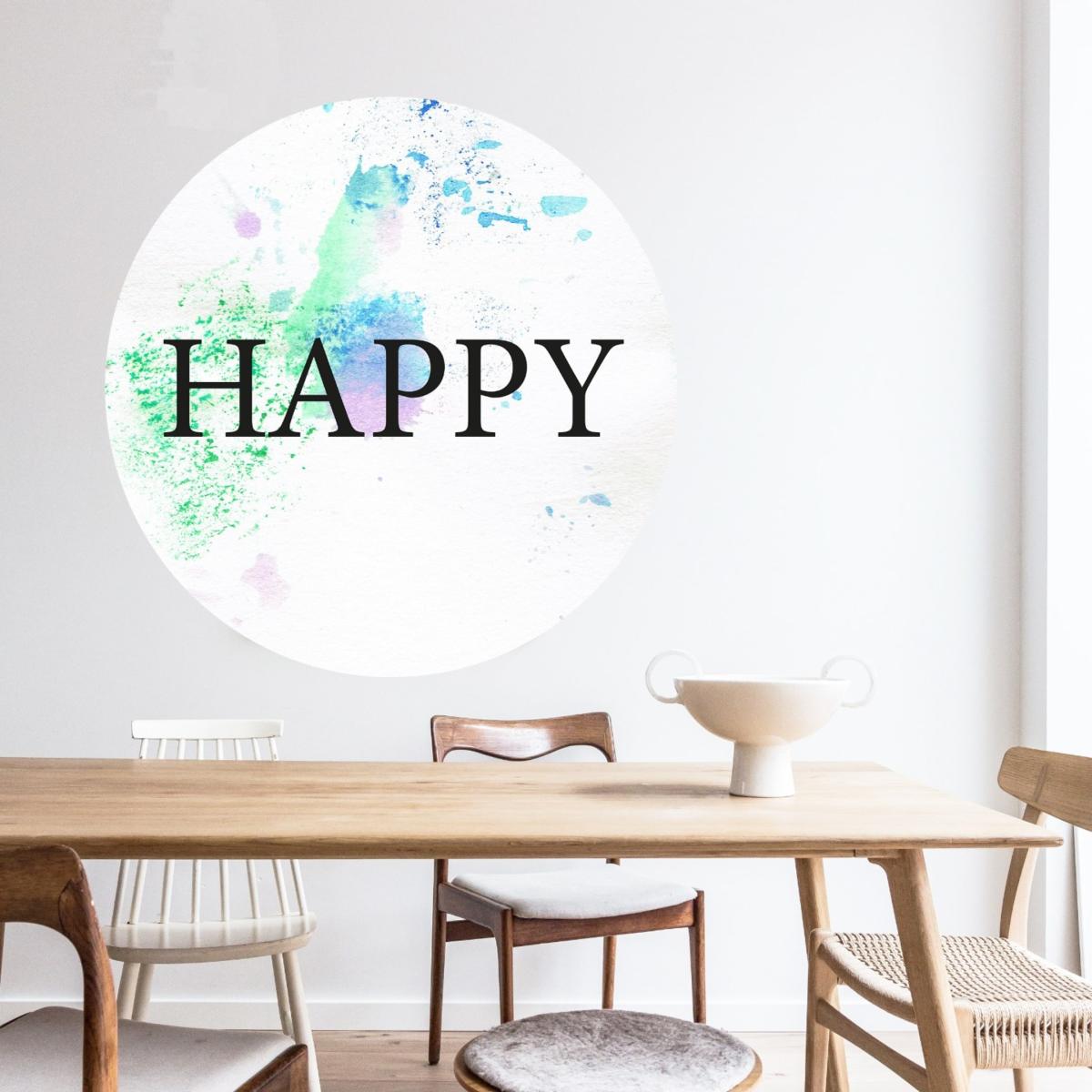 Blue Circle Wall Sticker Happy Catchii – image 2