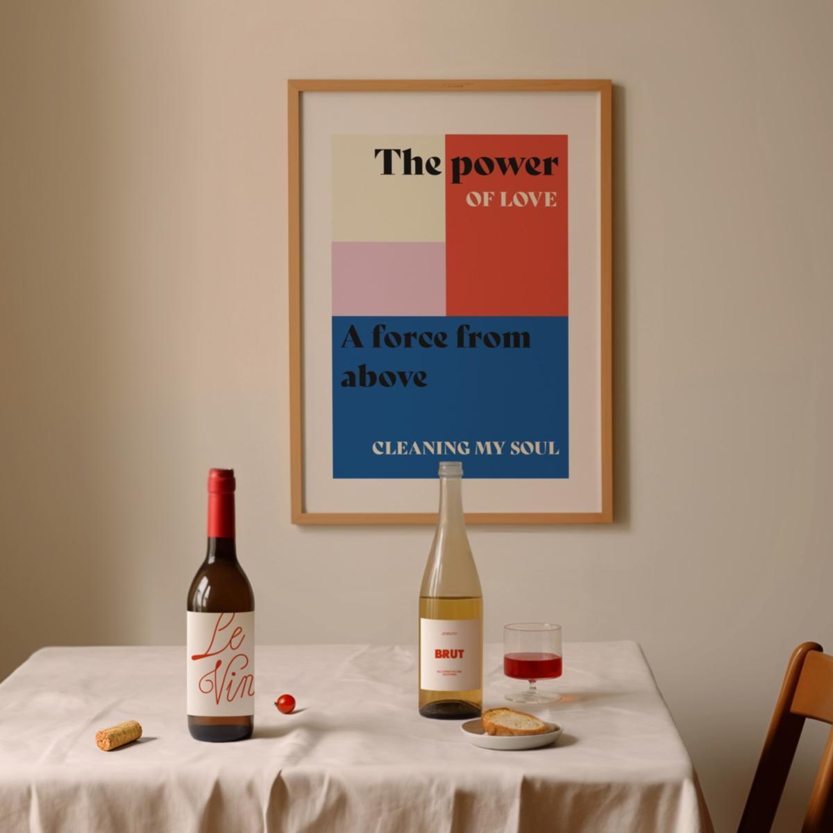 The Power Of Love Retro Music Song Lyric Christmas Gift Art Print A2 | A2 | 420 X 594Mm | Fanclub – image 2