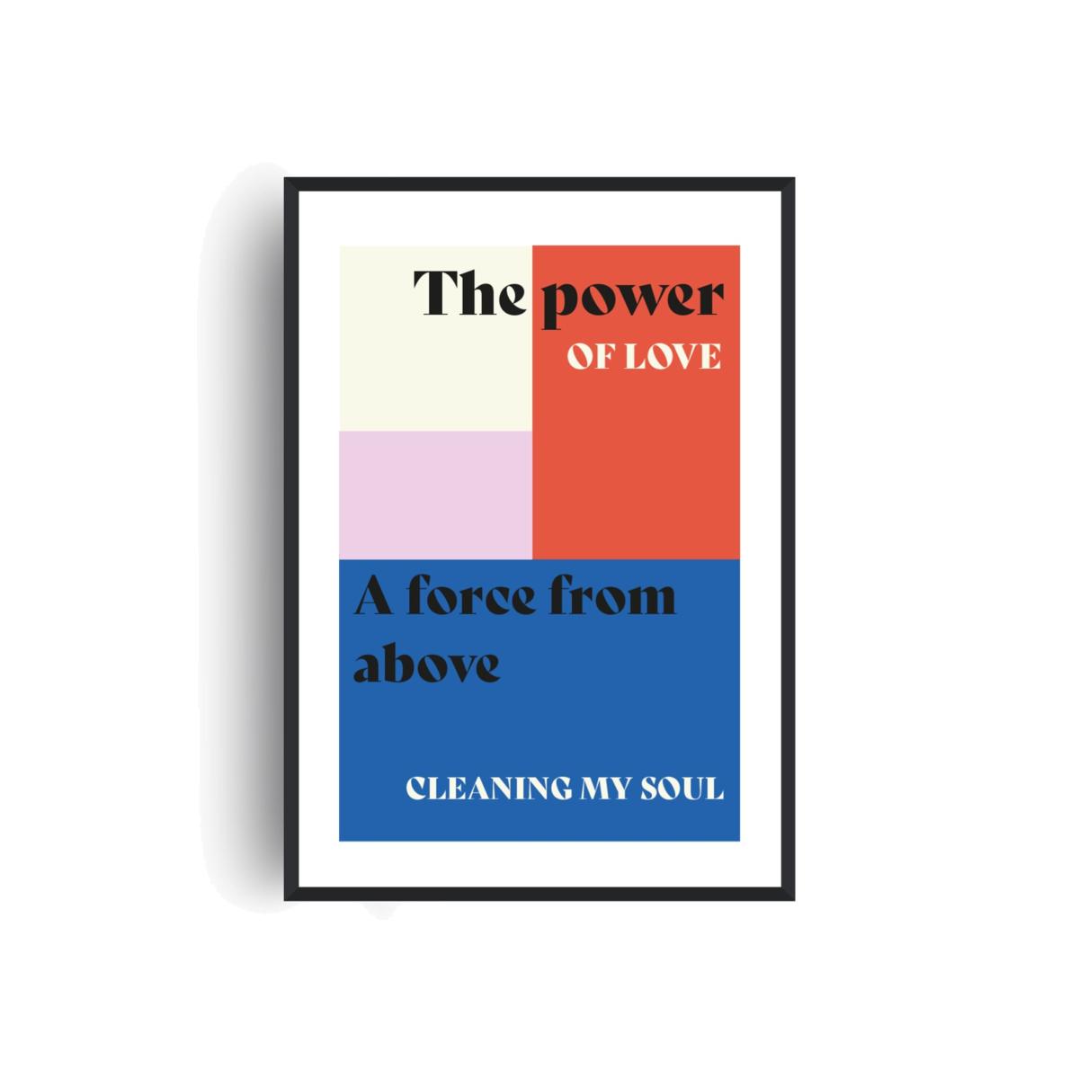 The Power Of Love Retro Music Song Lyric Christmas Gift Art Print A2 | A2 | 420 X 594Mm | Fanclub – image 1