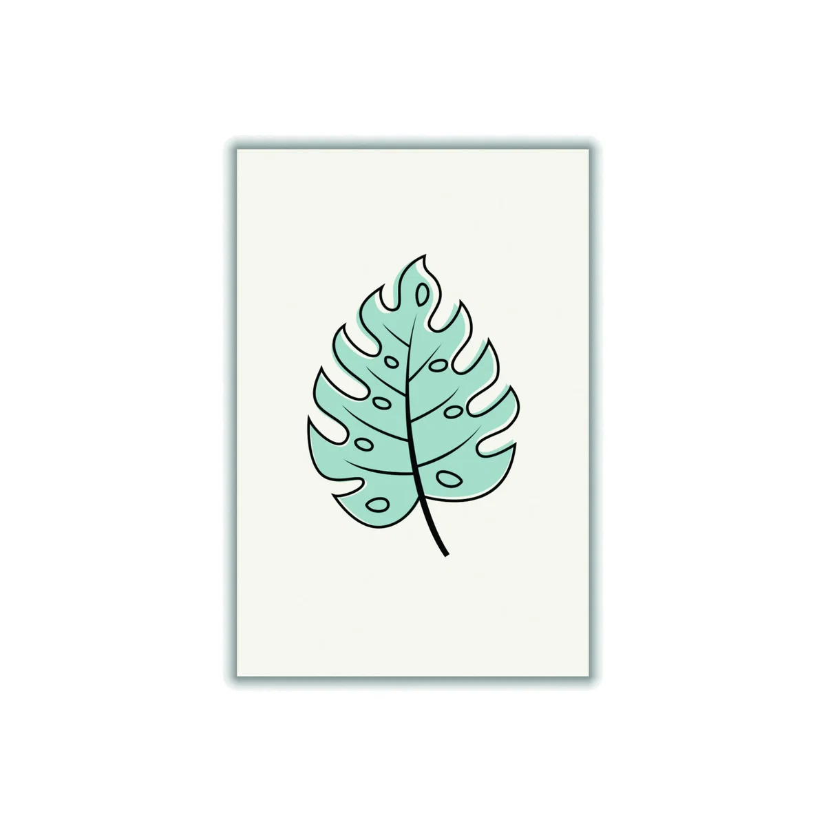 Rose Gold Abstract Tropical Leaves Iii Extra Large Stanley Print House – image 1