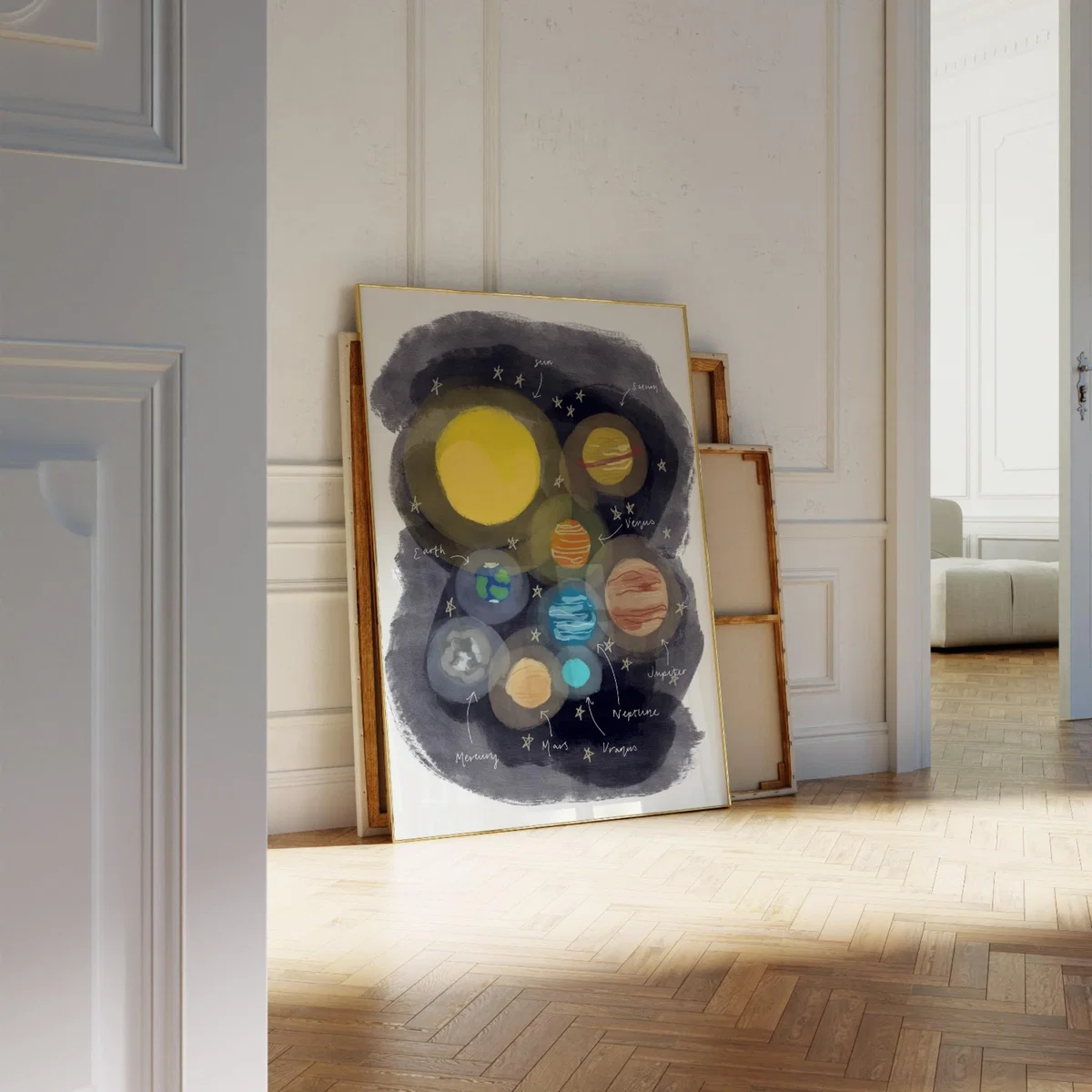 Black Space Art Print - A3 Natalie Cass Art – image 2