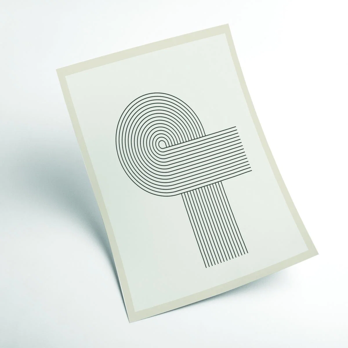 Grey Modern Geometric 1 Small Stanley Print House – image 2