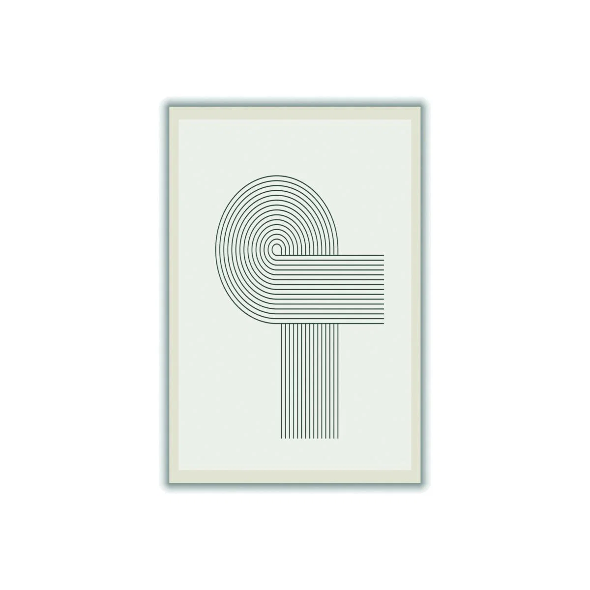 Grey Modern Geometric 1 Small Stanley Print House – image 1