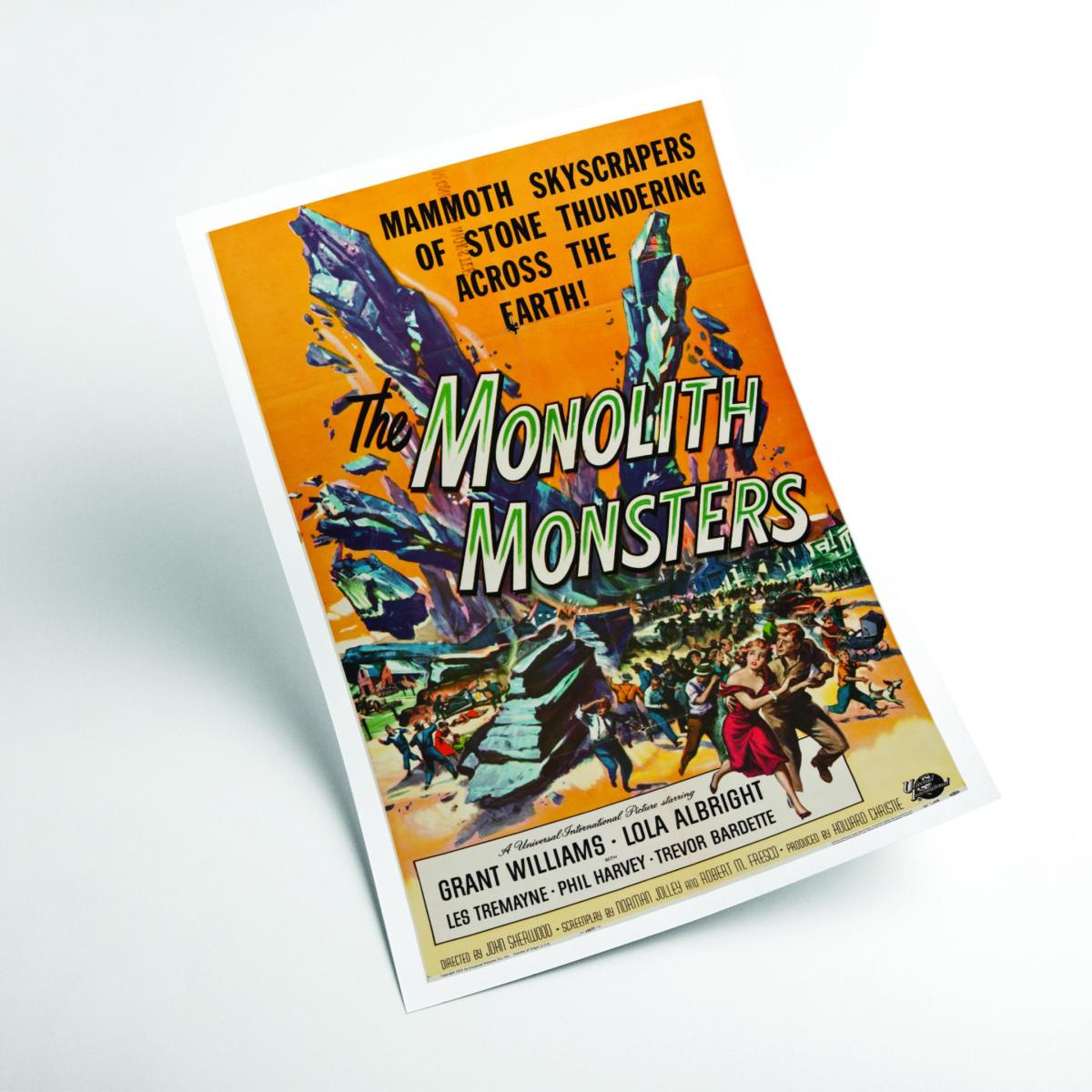 Yellow / Orange The Monolith Monsters A3 297 X 420Mm Stanley Print House – image 2