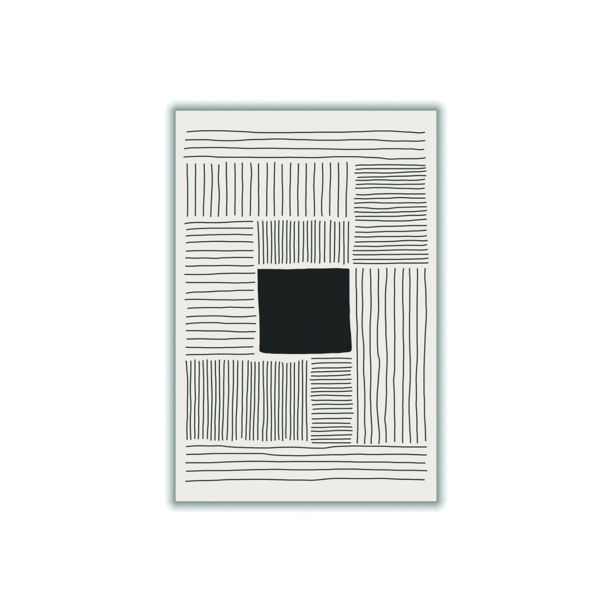 Black Minimalism Shapes 3 A1 594 X 841Mm Stanley Print House – image 1