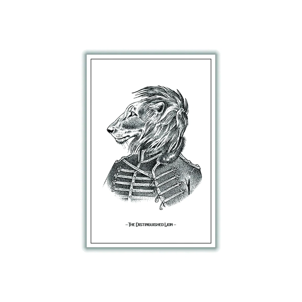 Grey The Distinguished Lion A1 594 X 841Mm Stanley Print House – image 1