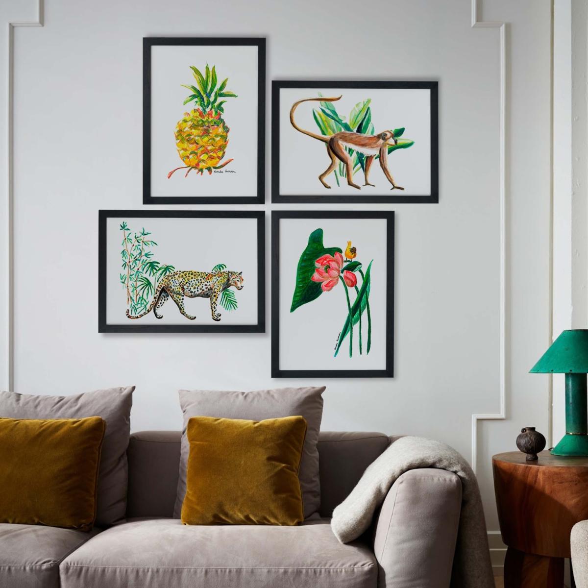 White Monkey Fine Art Print A3 Catchii – image 2