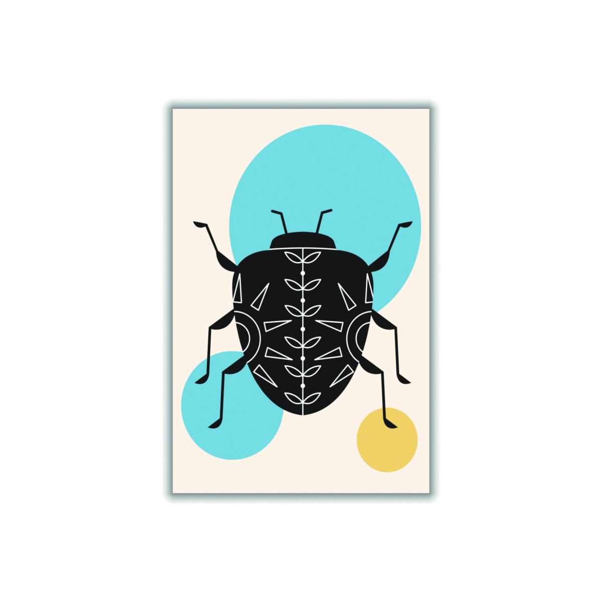 Blue Lonely Beetle A2 420 X 594Mm Stanley Print House – image 1