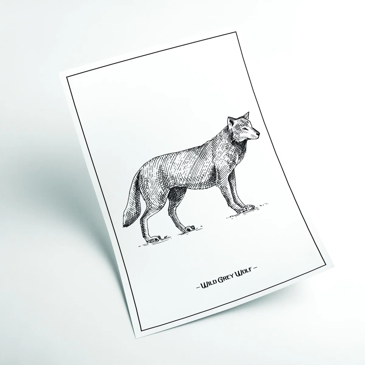 Wild Grey Wolf Large Stanley Print House – image 2