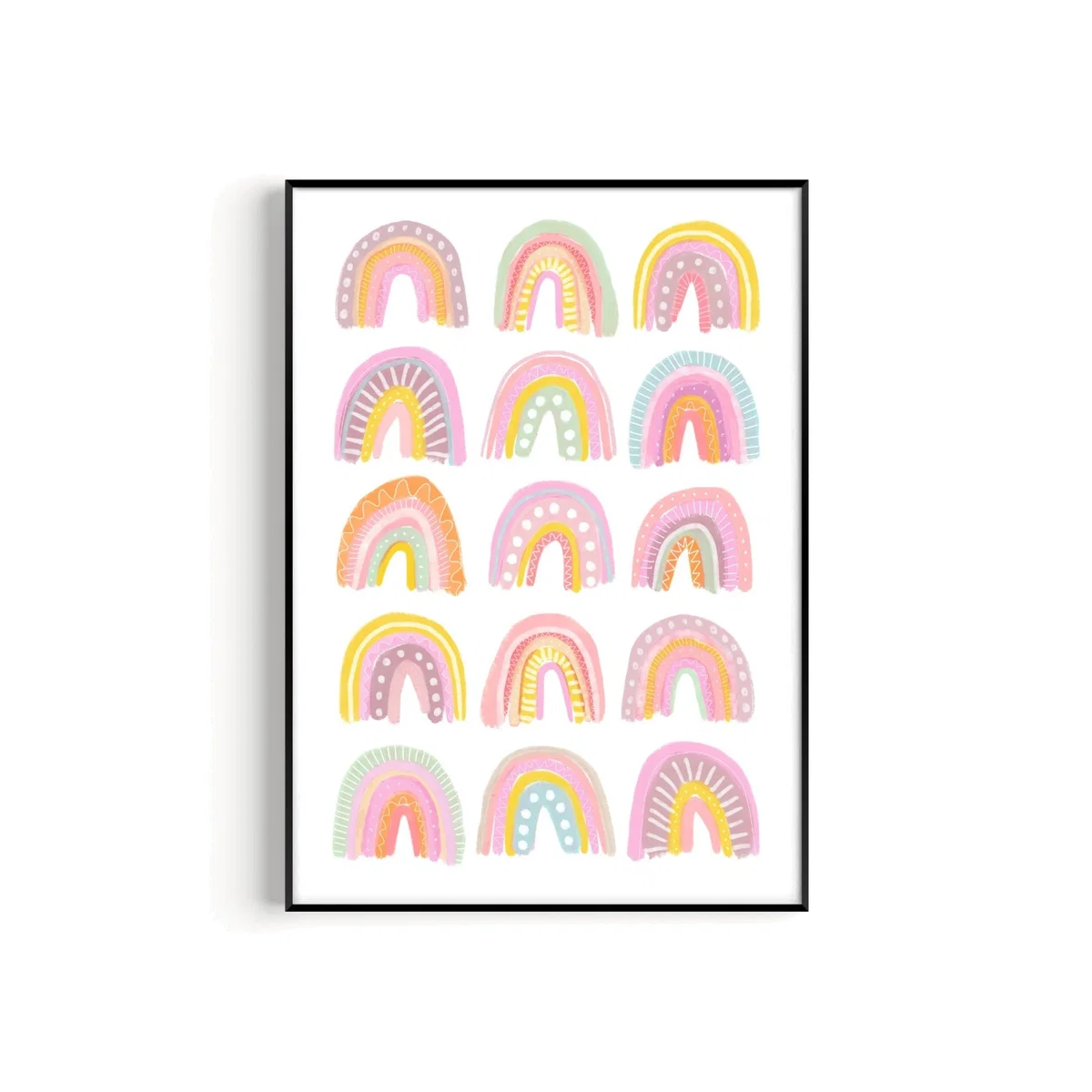 Pink / Purple Rainbow Art Print - A2 Natalie Cass Art – image 1