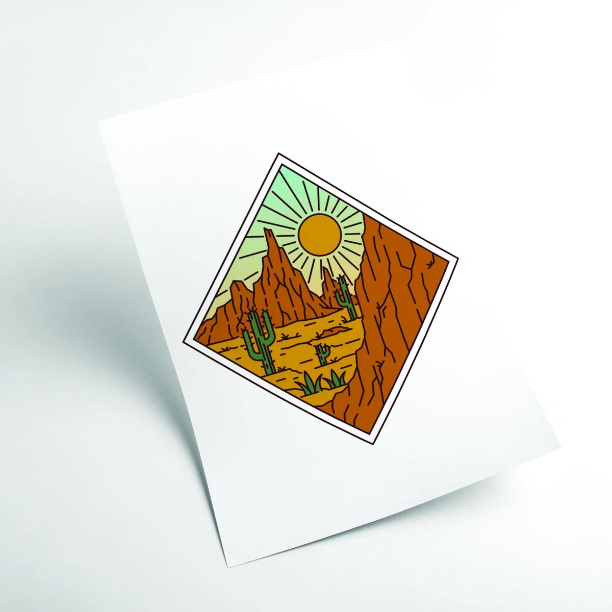 Brown Desert Vibes A3 297 X 420Mm Stanley Print House – image 2