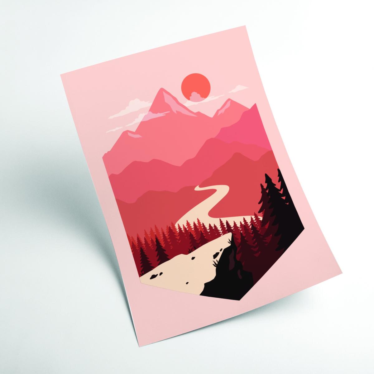 Rose Gold Get Out There 2 A1 594 X 841Mm Stanley Print House – image 2