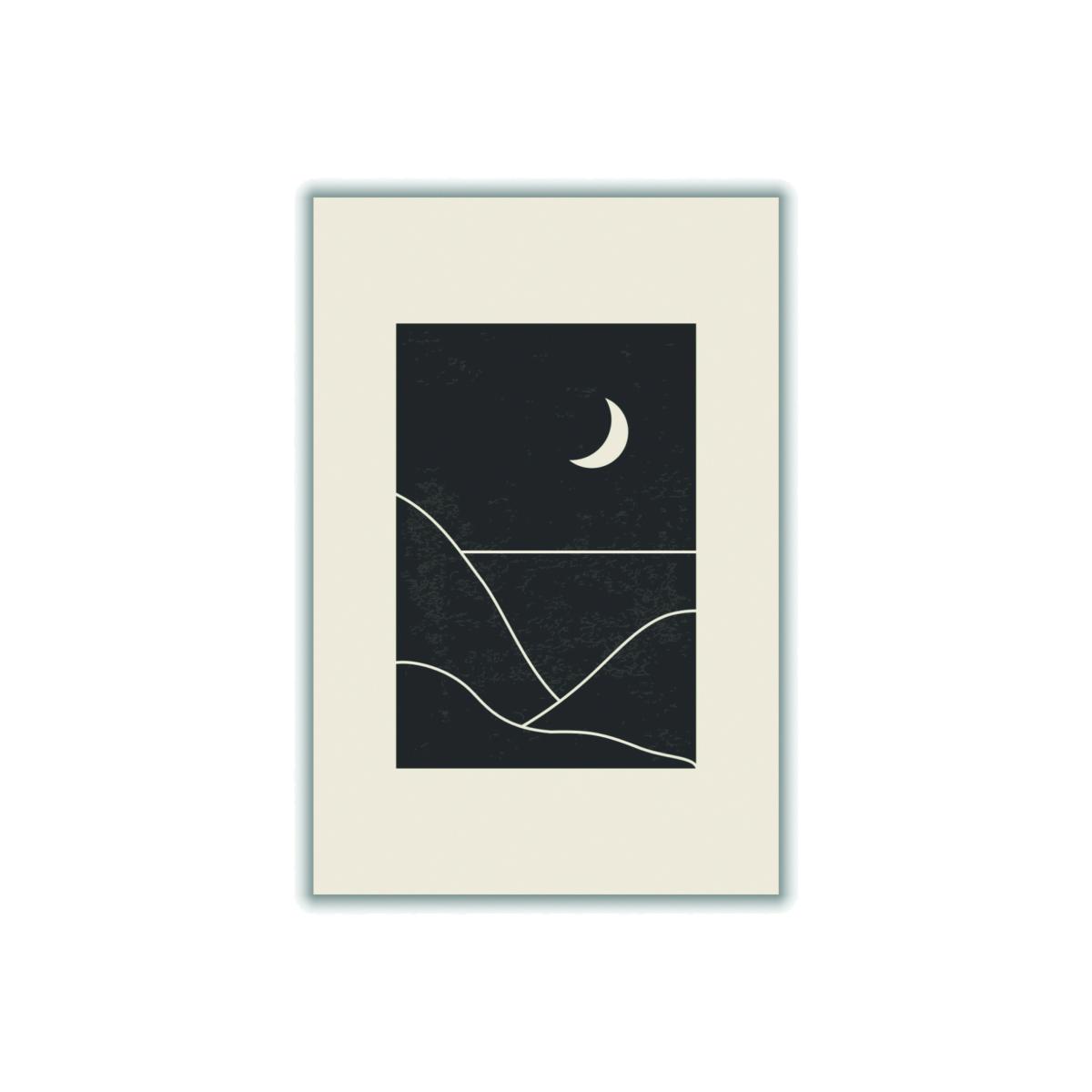 Black Minimal Mountains #5 Extra Small Stanley Print House – image 1