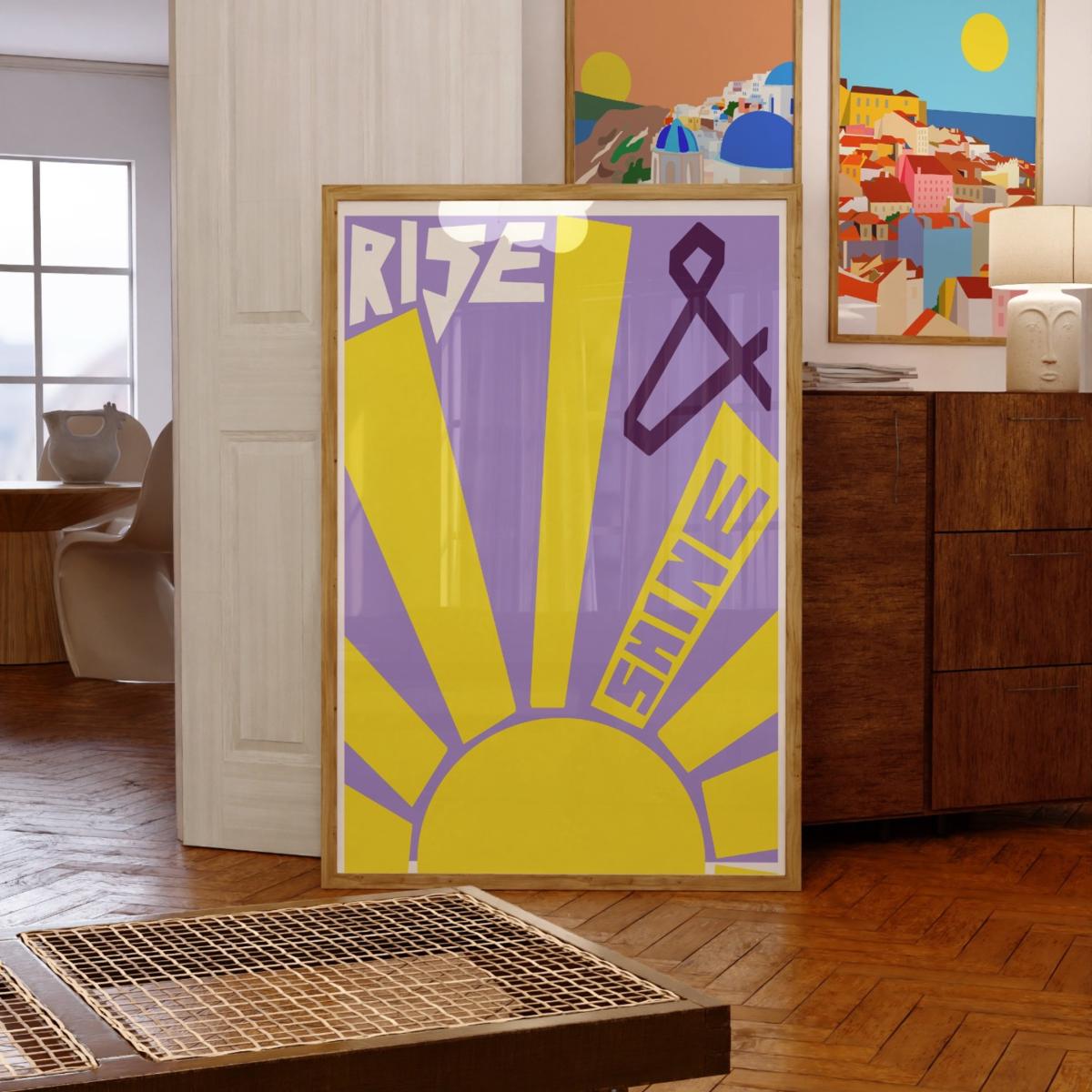 Rise And Shine Art Print - A3 Natalie Cass Art – image 2