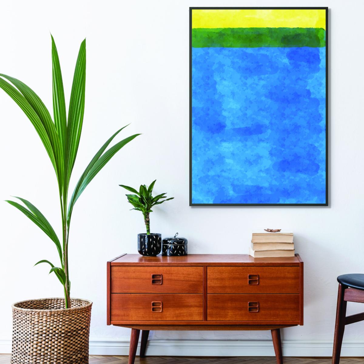 Blue Minimal Watercolor 3 A4 210 X 297Mm Stanley Print House – image 3