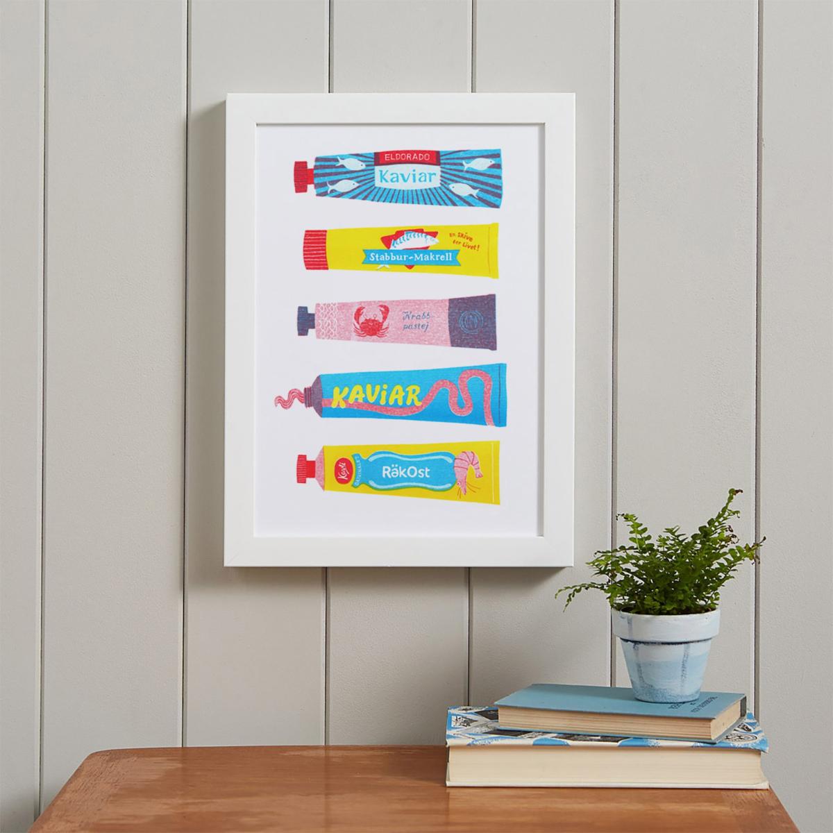 Red / Yellow / Orange Spread Ahead Risograph Print | Rosa & Clara Designs – image 2