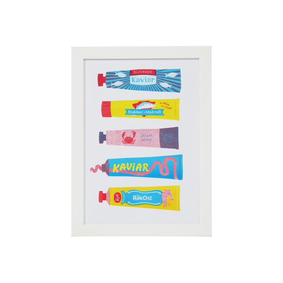 Red / Yellow / Orange Spread Ahead Risograph Print | Rosa & Clara Designs – image 1