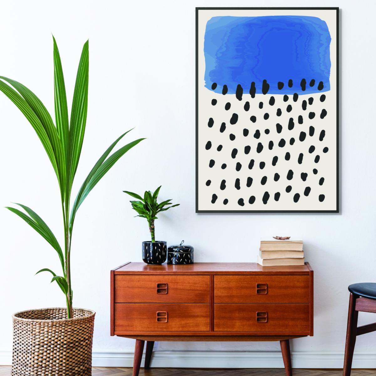 Blue Minimal Abstract Series #1 A2 420 X 594Mm Stanley Print House – image 3
