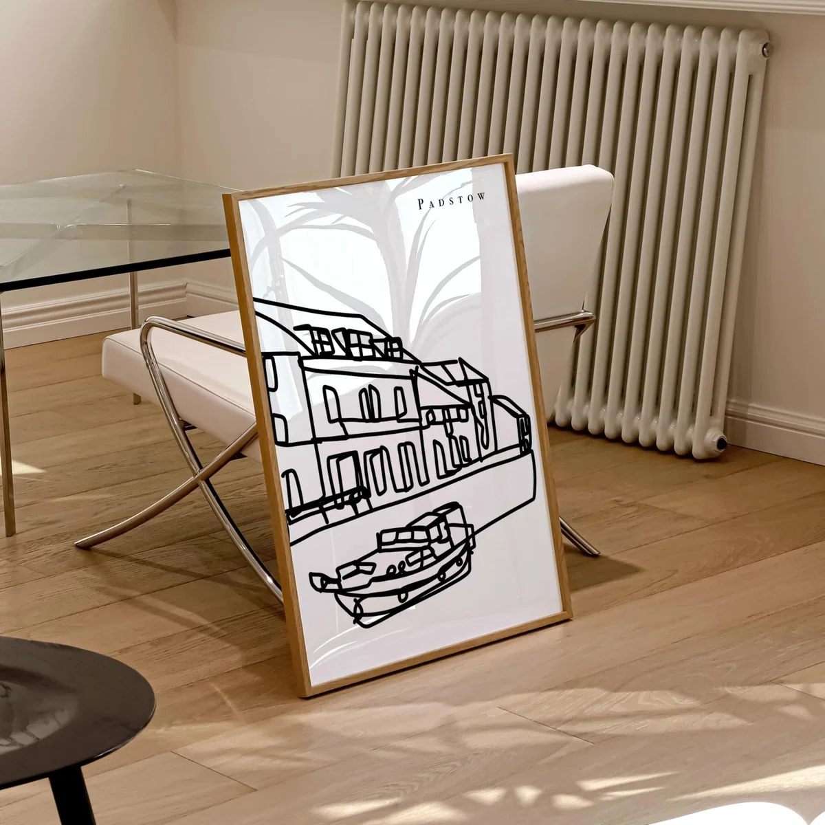 Black / White Padstow Art Print - A2 | A2 | 420 X 594Mm | Natalie Cass Art – image 3