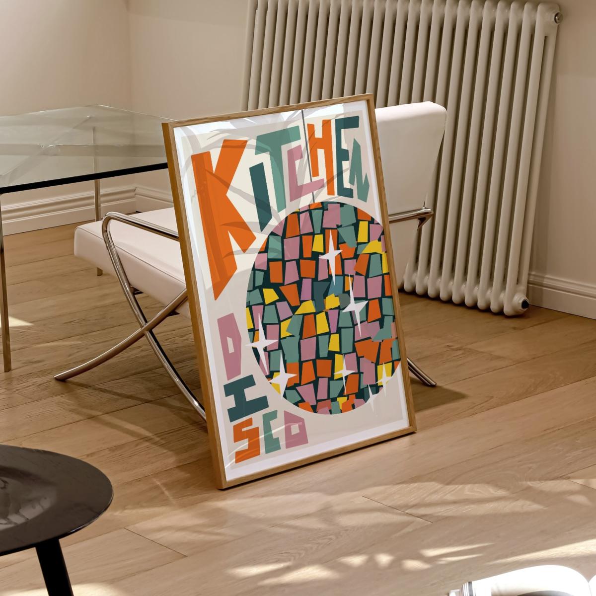 Kitchen Disco Art Print - A2 Natalie Cass Art – image 2