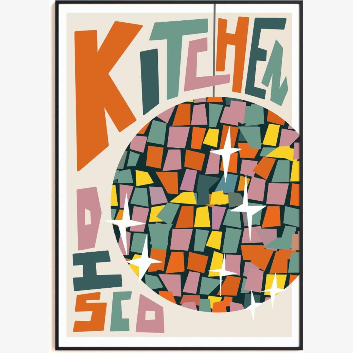 Kitchen Disco Art Print - A2 Natalie Cass Art – image 1