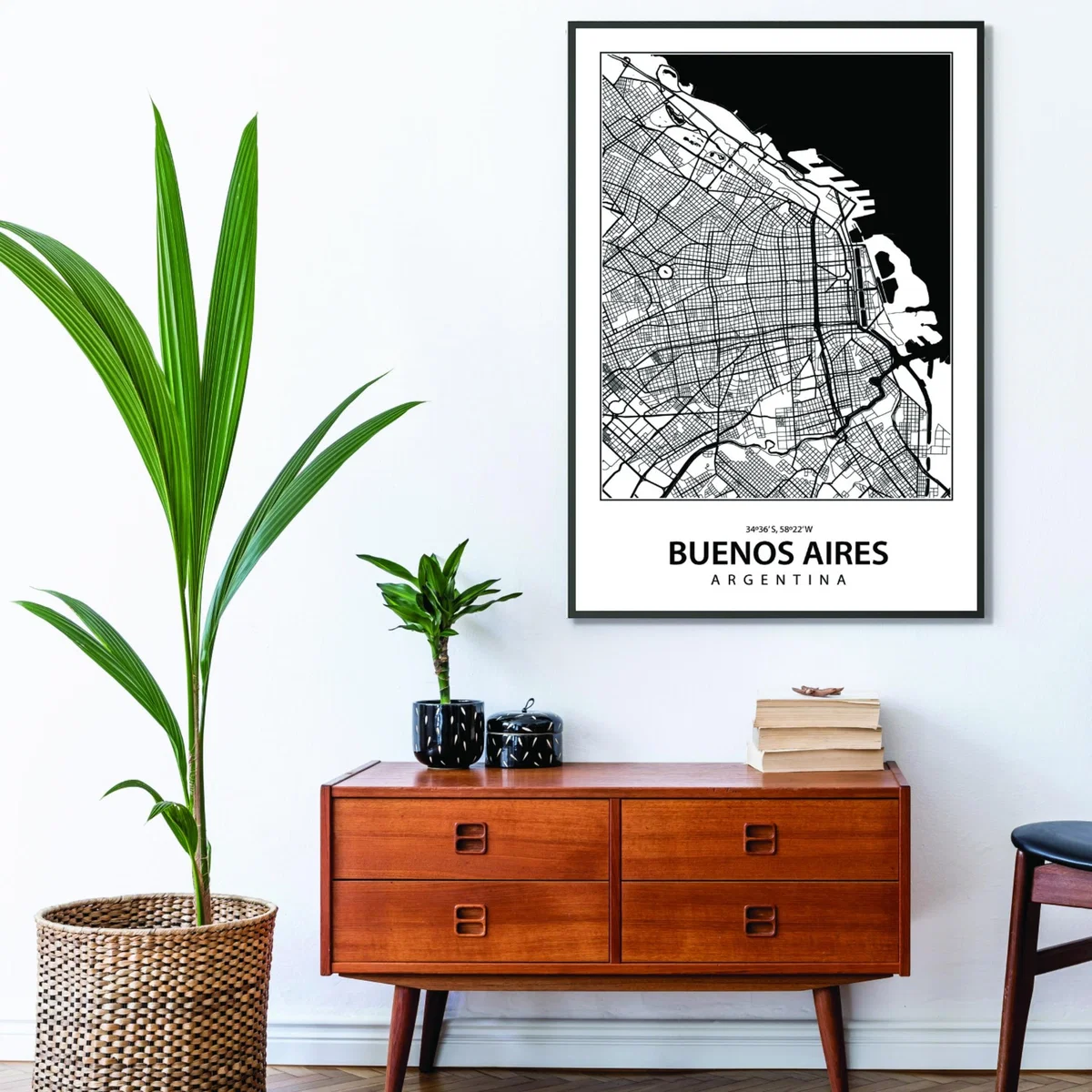 Black Map Of Buenos Aires Small Stanley Print House – image 3