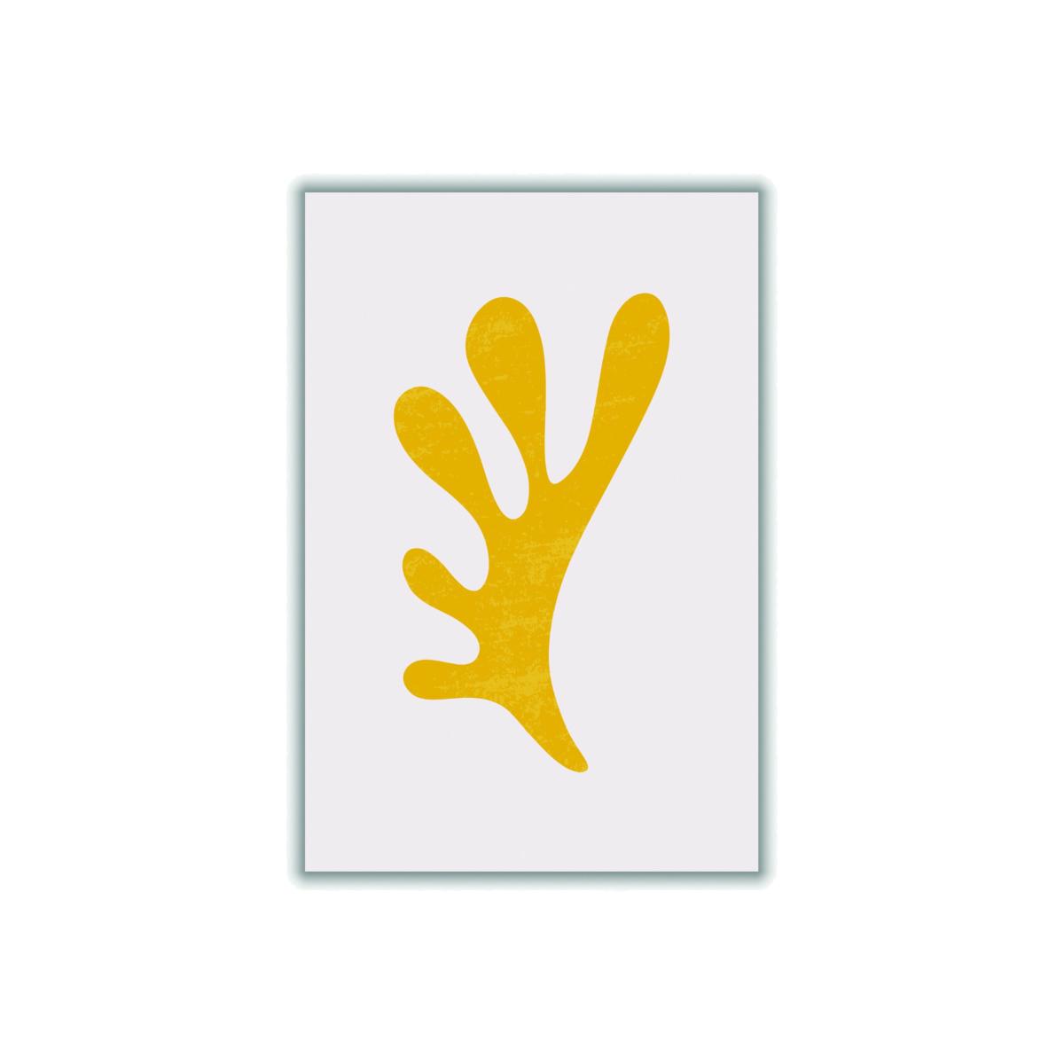 Yellow / Orange Abstract Yellow Algae Medium Stanley Print House – image 1